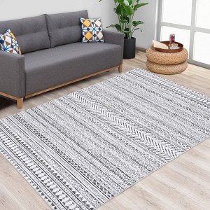 Boho Rug Beige Area Rug Machine Washable Tan Rugs for Bedroom Non Slip Indoor Rugs for Office - 1 of 1