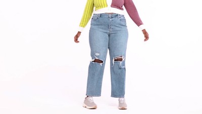 Rhinestone Jeans Women 2022 Spring Autumn Heavy Industry Fashion Beads High  Waist Loose Casual Straight Denim Pants p2265