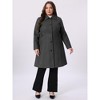 Agnes Orinda Women's Plus Size Winter Single Breasted Outfits Utility Belted Fashion Overcoats - 3 of 4
