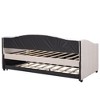 NicBex Twin Size Upholstered Daybed Sofa Bed with Trundle Bed for Bedroom,Living Room,Apartment - 4 of 4