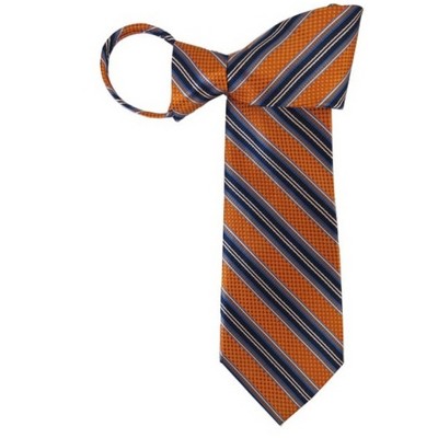 Men's Stripe 3.5 Inch W And 20 Inch L Zipper Neckties