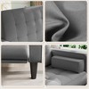 Kayamas 70" Small Loveseat Sofa Small Couch for Living Room, Comfy Love Seat with Removable Washable Cover and Solid Wood Frame - 3 of 4
