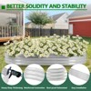 Galvanized Steel Raised Garden Bed, Metal Planter Boxes Outdoor For Vegetables, Flowers, Herbs, and Succulents - 4 of 4