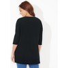 Catherines Easy Fit 3/4-Sleeve Scoopneck Tunic - 3 of 4