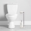 Cameo Bathroom Toilet Paper Free Standing - Tissue Roll Holder, Stainless Steel Rustproof, Non-Slip Stable Marble Base - 3 of 4