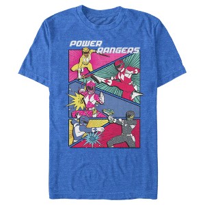 Men's Power Rangers Character Panels T-Shirt - 1 of 4