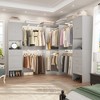 Besiost Set of 3 Corner Closet System with 8 Hanging Rods and 6 Drawers, 10 FT-12 FT Walk-In Closet Organizer - 2 of 4