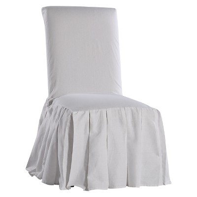 white dining chair covers