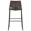 NicBex Armless Counter Height Bar Stools Set of 2 Classic Barstools with Metal Base for Kitchen Island, Cafe - 2 of 4