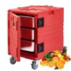 Premium Catering Food Warmer - Insulated Hot/Cold Carrier for 6 Full-Size Pans with Heavy-Duty Casters - 4 of 4