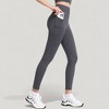 Anna-Kaci Active Women's High Waist Full Length Leggings with Wide Waistband and Side Pocket - 2 of 4