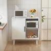 Storage Cabinet, Accent Cabinet with Solid Wood Feet - 2 of 4