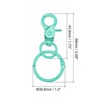Unique Bargains DIY Craft Key Organization Lobster Claw Lanyard Swivel Clasps 2 Pcs - 2 of 4