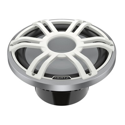 Hertz HMS 12 S2-LD-SW - 12" 2-Ohm Marine Subwoofer with RGB LEDs, White Sport Grille