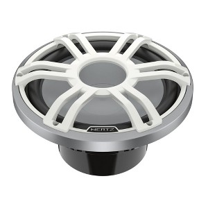 Hertz HMS 12 S2-LD-SW - 12" 2-Ohm Marine Subwoofer with RGB LEDs, White Sport Grille - 1 of 2