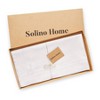 Solino Home Cotton and Linen Hemstitch Table Throw - 4 of 4