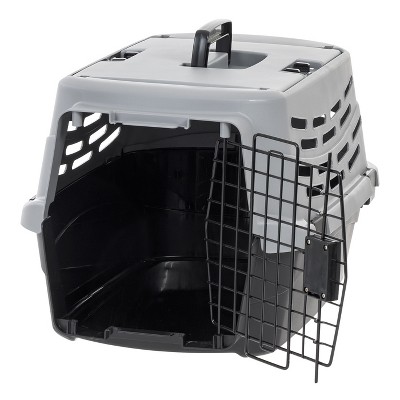 Small Black and Gray Soft-Sided Pet Travel Carrier