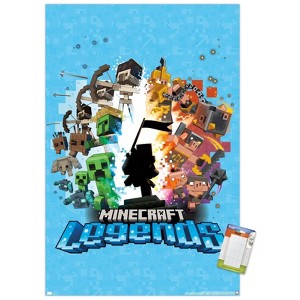 Trends International Minecraft: Legends - Blue Unframed Wall Poster Prints - 1 of 4