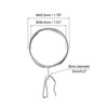 Unique Bargains Metal Drapery Eyelet Sliding Shower Curtain Hook Rings 40 Pcs - 2 of 4