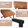 PAGED Modern Dining Chairs Set of 2 Upholstered Dining Room Chairs Armless Chair with Metal Legs for Living Room, Kitchen - 3 of 4
