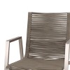 Sapphtopaz 2-Pieces Outdoor Dining Chairs Aluminum Outdoor Chair with Arms, Rope Seat for Poolside, Balcony, Lawn - 2 of 4