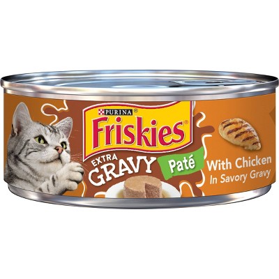 Photo 1 of exp 09/2026-----Purina Friskies Extra Gravy Pate Wet Cat Food Can - 5.5oz 12 pack 