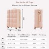 Luggage Sets with USB Port and Cup Holder, Expandable Spinner Suitcase for Travel, 4 Piece Set – Cuddlewood - 4 of 4