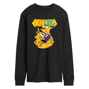 Men's - Cat Dog - Shh! CatDog Long Sleeve Graphic T-Shirt - 1 of 4