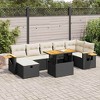 vidaXL Garden Sofa Set Black, White - 2 of 4