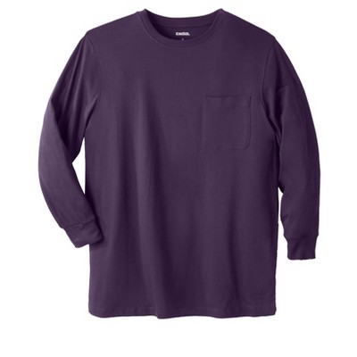 Kingsize Men's Big & Tall Shrink-less™ Lightweight Long-sleeve Crewneck ...