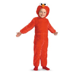 Halloween Toddler Sesame Street Elmo Comfy Faux Fur Halloween Costume 2T, Men