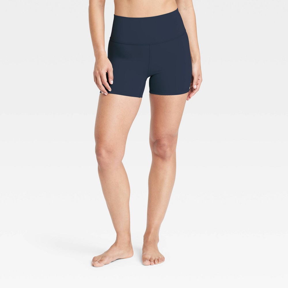 Women's Everyday Soft Ultra High-Rise Bike Shorts 4" - All In Motion™ Navy Blue S