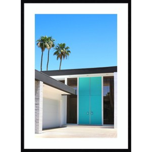29" x 40" Palm Springs King by Rachel Dowd Framed Wall Art Print Black - Amanti Art: Tropical Home Decor, Modern Photography - 1 of 4