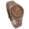 Olivia Pratt Rhinestone Bezel 3-Dial Metal Watch - 3 of 4