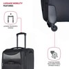 Vynxaria 20 Inch Black Suitcase Spinner Wheels TSA Lock Suitable for Traveling and Business Trips - 4 of 4