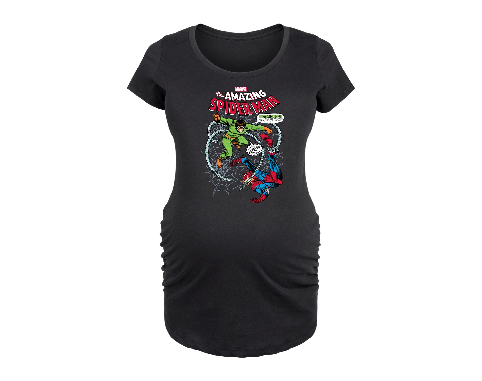 Women's Marvel Spider-man Fighting Doc Ock  - Black - Large