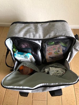 Skip Hop Duo Signature Diaper Weekender Bag Gray Melange Target