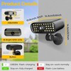 ROTTOGOON Solar Motion Sensor Flood Lights Outdoor Wall Mount Security Light 3 Modes IP67 Waterproof LED Black 2-Pack - 2 of 4