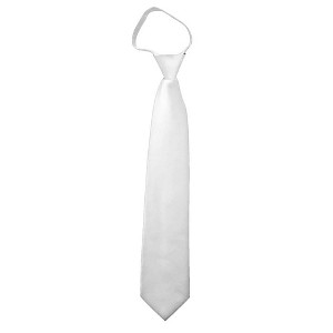 Men's Solid Color Zipper Neckties - 1 of 3