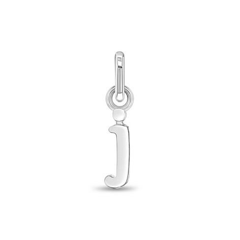 Girls' Initial Letter Sterling Silver Charm - J - In Season Jewelry : Target