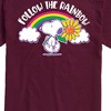 Men's - Peanuts - Follow The Rainbow Short Sleeve Graphic T-Shirt - 2 of 4