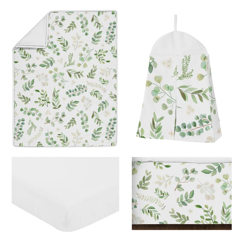 Sweet Jojo Designs Boy or Girl Gender Neutral Unisex Baby Crib Bedding Set - Botanical Leaf Collection 4pc, 3 of 8