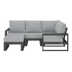 WestinTrends Montara 5-piece Outdoor Sectional Modular Patio Furniture Sofa Set - 1 of 4
