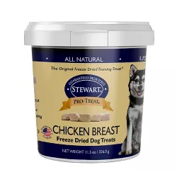 Stewart Freeze-Dried Chicken Breast Dog Treat - 11.5oz Tub