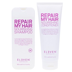 ELEVEN Australia Repair My Hair Nourishing Shampoo 10.1 oz & Repair My Hair Nourishing Conditioner 6.8 oz Combo Pack - 1 of 4