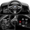 12V Licensed BMW M4 Kids Ride On Car, Electric Vehicle w/Remote Control, 3 Speeds, Bluetooth, MP3, LED Lights - 4 of 4