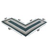 Country Stripe Collection 100% Polypropylene Reversible Indoor Area Utility Rug - Better Trends - 4 of 4