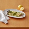 tag Vista Oval Small Serving Platter Grey 15 x 9 x 1.25 Inch Dishwasher Safe Serveware for Entertaining - 3 of 3