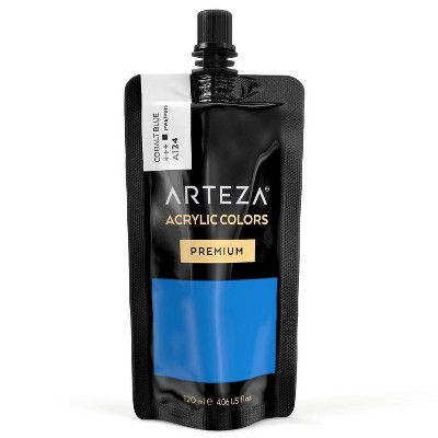 Arteza Acrylic Paint, Cobalt Blue Color, 120 ml Pouch - Single Color (ARTZ-8617)