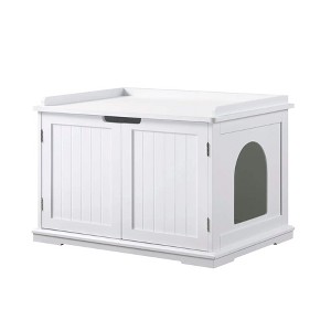 unipaws Designer Cat Litter Box Enclosure - 1 of 4